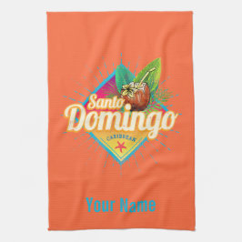 Paño De Cocina Retro de Santo Domingo Caribe República Dominicana