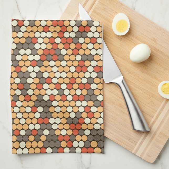 Paño De Cocina Retro dots (Doblado Cuarto)