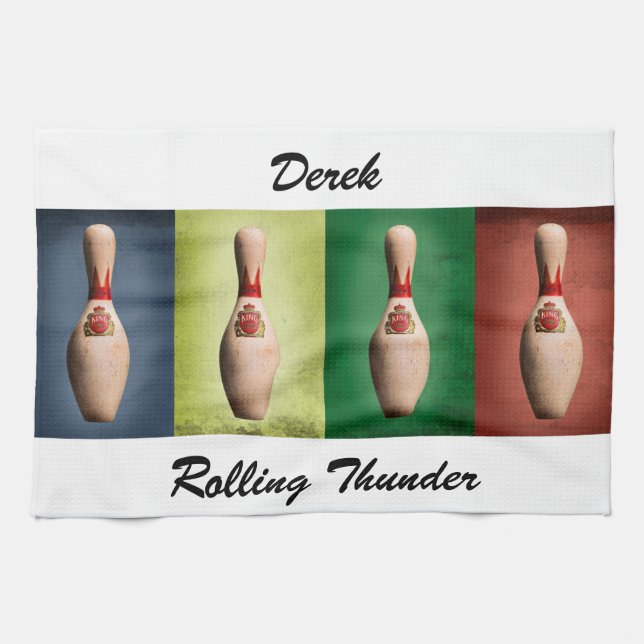 Paño De Cocina Retro King Pins (Horizontal)