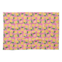 Retro Lemon Slices en rosa caliente