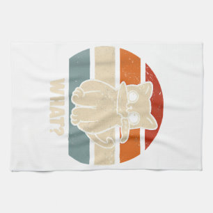 Paño De Cocina Retro Lo Que El Cuchillo De Gato Meve Gatos Kitty