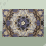 Paño De Cocina Retro Mandala Flores Azules Tan y Marrón<br><div class="desc">Este diseño retro de flores de mandala presenta toques tostados,  azules y marrones. Patrones voluminosos y vistosas imágenes para el hippie moderno o para cualquiera que aprecie los colores brillantes trippy.</div>