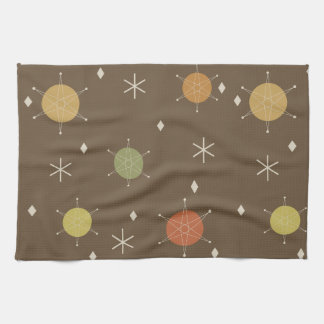 Paño De Cocina Retro Mid Mod Starburst Sky Multicoled
