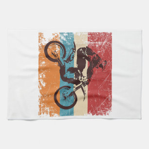 Paño De Cocina Retro Off Road Motocross Enduro