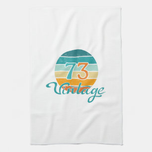 Paño De Cocina Retro Sunset 73 Vintage Distressed