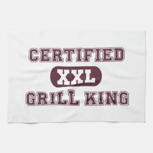 Paño De Cocina Rey certificado de la parrilla