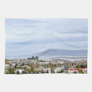 Paño De Cocina Reykjavik Islandia Europa foto de viaje