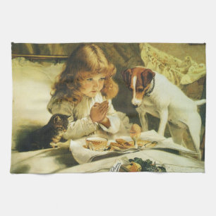 Paño De Cocina Rezando Nuestras Oraciones, Suspense Charles Burto