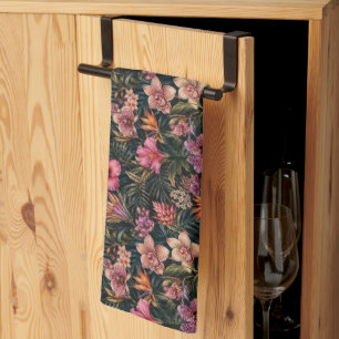Paño De Cocina Rico Paraíso Floral Exótico de Lujo
