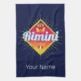 Paño De Cocina Rimini Emilia-Romagna Italia Retro Sunset Vintage