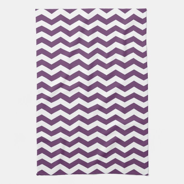 Paño De Cocina Riviera Lavender Wave Chevron (Vertical)