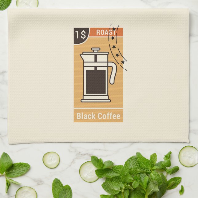 Paño De Cocina Roast negro (Doblado)
