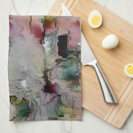 Paño De Cocina Roca colorida predominante salmón a gris verdoso