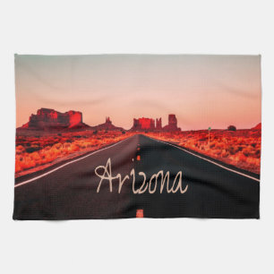 Paño De Cocina Rocas rojas del desierto del Sunrise de Arizona