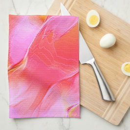 Paño De Cocina Rock rosa y pulido naranja