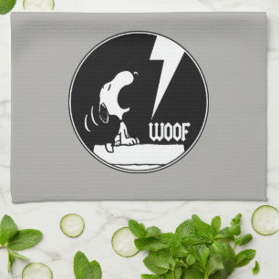 Paño De Cocina Rock Tees   Snoopy Howling