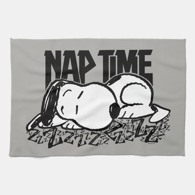 Paño De Cocina Rock Tees | Tiempo de Nap Snoopy (Horizontal)