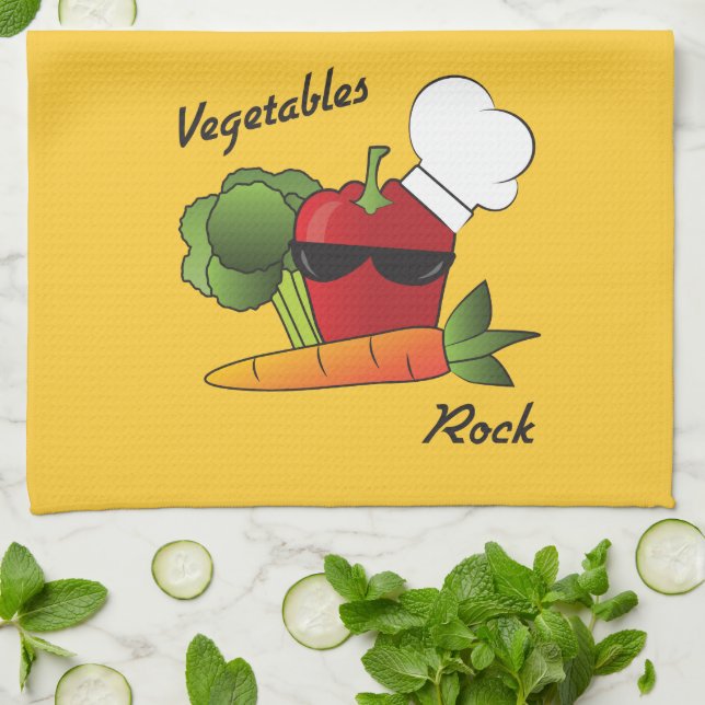 Paño De Cocina Rock vegetal (Doblado)