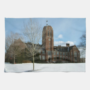 Paño De Cocina Rockwell en invierno en Grove City College
