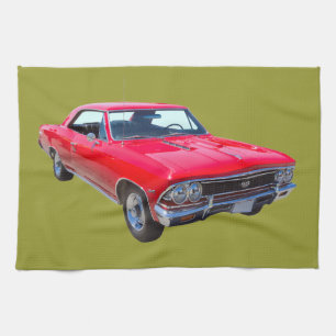 Paño De Cocina Rojo Chevy 1966 Chevelle SS 396