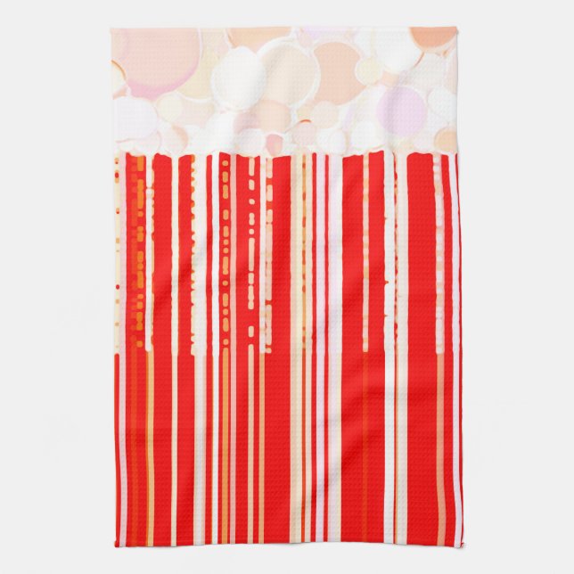 Paño De Cocina Rojo y blanco (Vertical)