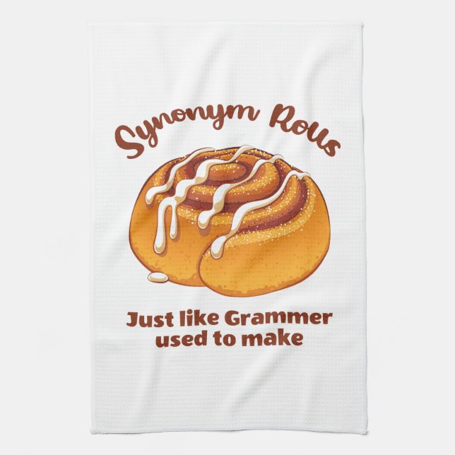 Paño De Cocina Rollos de sinónimo como Grammer solía hacer (Vertical)