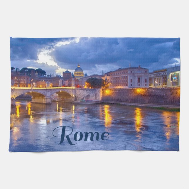 Paño De Cocina Roma Italia (Horizontal)