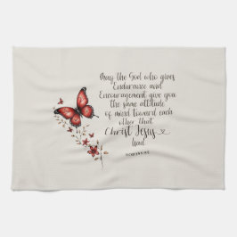 Paño De Cocina Romanos 15:5 Biblia Verse Image