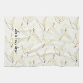 Paño De Cocina Romantic life is but a dream birds  