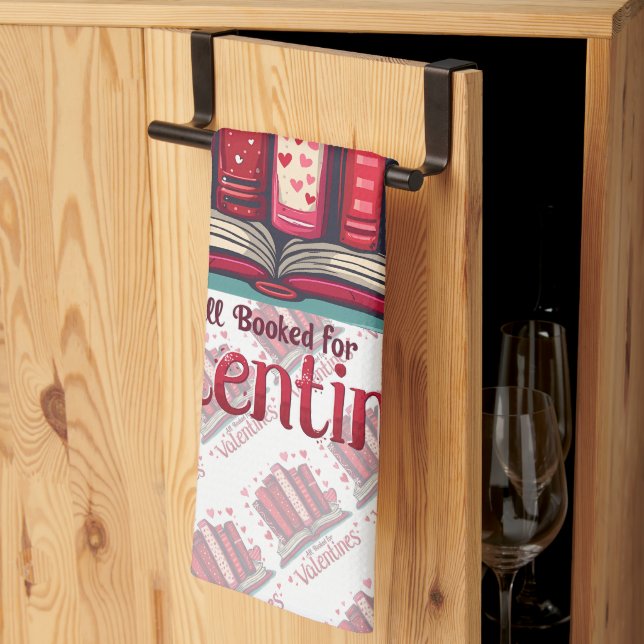 Paño De Cocina Romantic Reading Vibes Cozy Valentine Gift  (Pliegue de tercios)