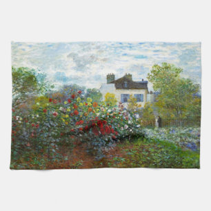 Paño De Cocina Romántico Boda Primavera Viejo Jardín Monet