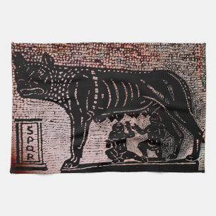 Paño De Cocina Romulus y Remus