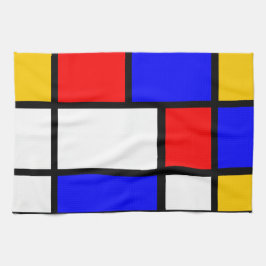 Paño De Cocina Ropa casa estilo Mondrian