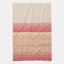 Paño De Cocina Rosa con patrón