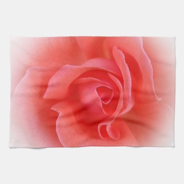 Paño De Cocina rosa coral rosa (Horizontal)