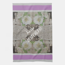 Paño De Cocina Rosa floral vintage de lujo