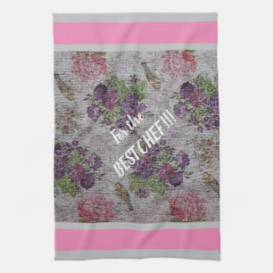 Paño De Cocina Rosa floral vintage de lujo