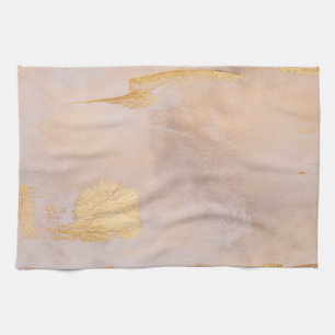 Paño De Cocina Rosa Gold Rubor y Textura de oro
