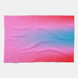 Paño De Cocina Rosa magenta profundo a naranja rojo y azul