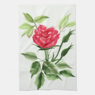 Paño De Cocina Rosa rojo