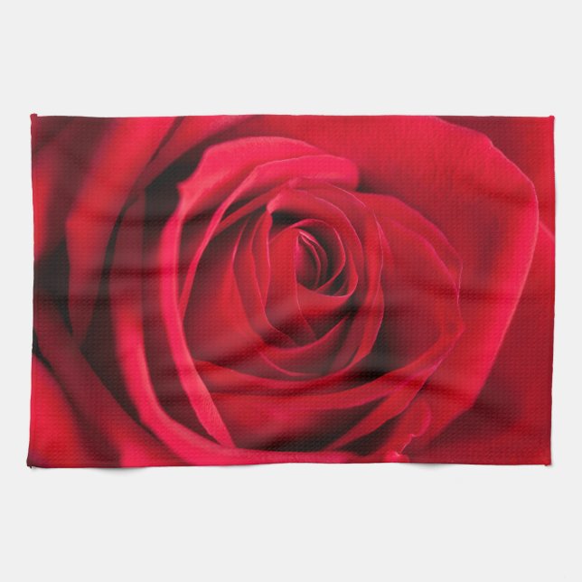 Paño De Cocina Rosa rojo (Horizontal)