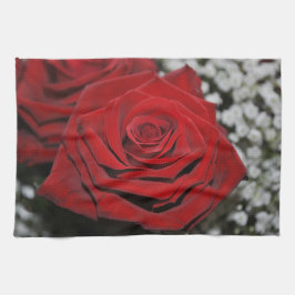 Paño De Cocina Rosa rojo hermoso