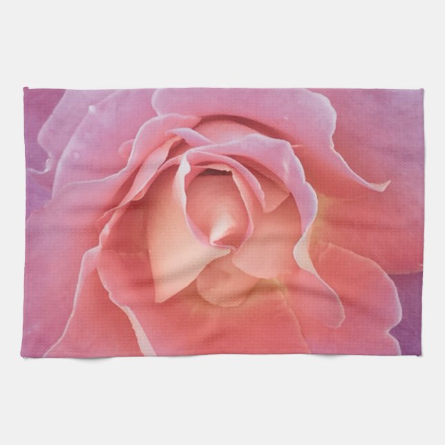 Paño De Cocina Rosa Rosa Lujosa (Horizontal)