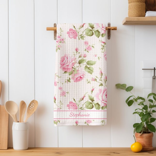 Paño De Cocina Rosa rosa personalizado (Subido por el creador)
