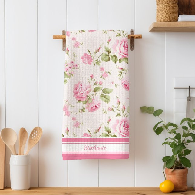 Paño De Cocina Rosa rosa personalizado (Subido por el creador)