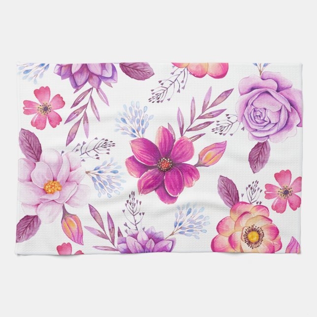 Paño De Cocina Rosa violeta (Horizontal)