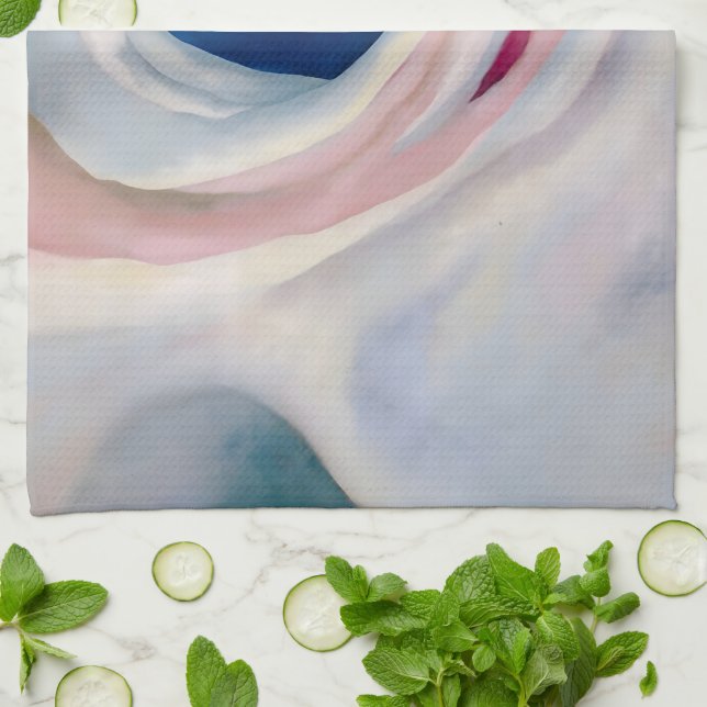 Paño De Cocina Rosa y azul musical por O'Keeffe (Doblado)