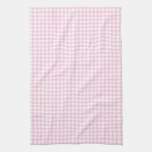Paño De Cocina Rosa y blanco de Houndstooth
