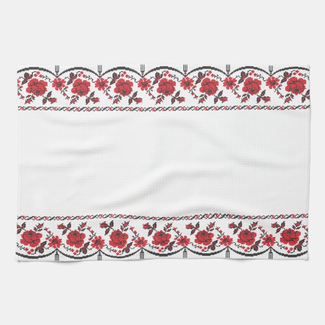 Paño De Cocina Rosas (Horizontal)