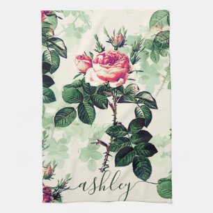 Paño De Cocina Rosas de época